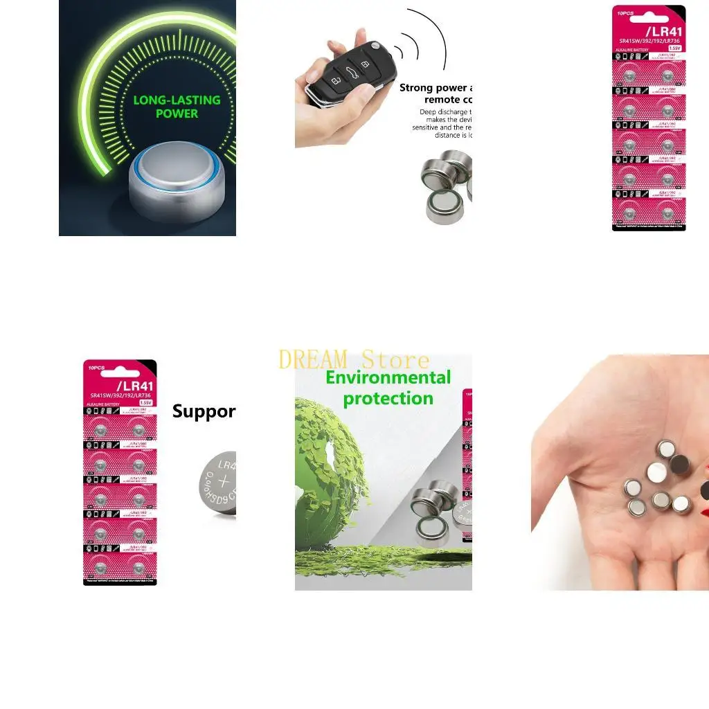 10pcs/sheet AG3 LR41 Button Batteries 1.5V Alkaline Button Coin Battery for Toys Watches And More GP192A/LR736/V3GA best sale