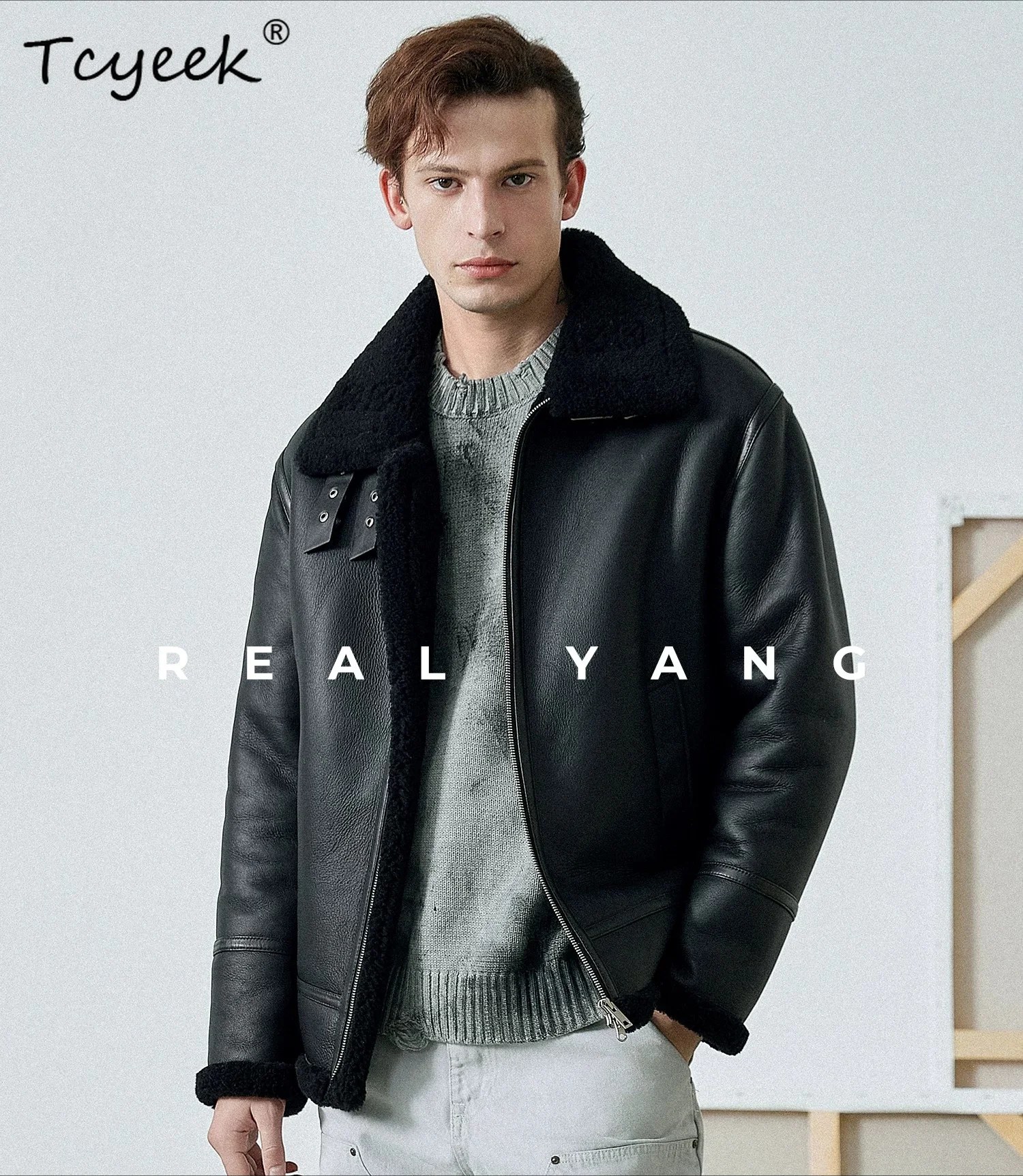 Tcyeek Natural Merino Sheep Fu - đánh giá và giá Men'S Fashion Zipper Jacket