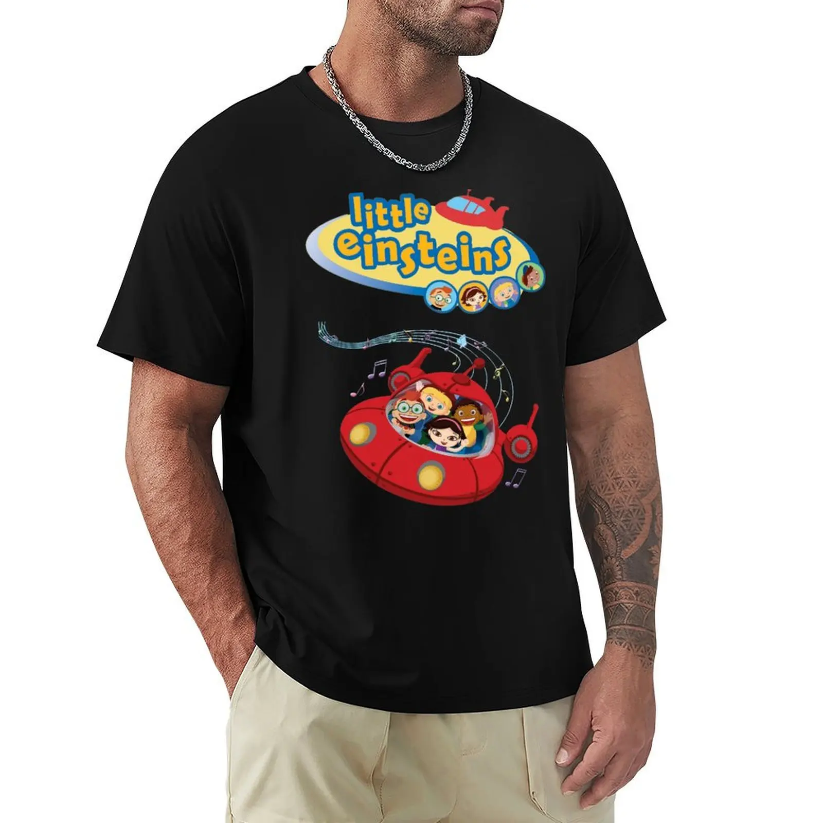 

Funny Little Einsteins clothes little einsteins car T-Shirt plus size tops cotton man t-shirts mens workout shirts
