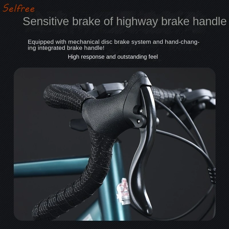 selfree road bike student bent handlebar internal alignment ultra lightweight ultra light fast road racing bike folding bicycles