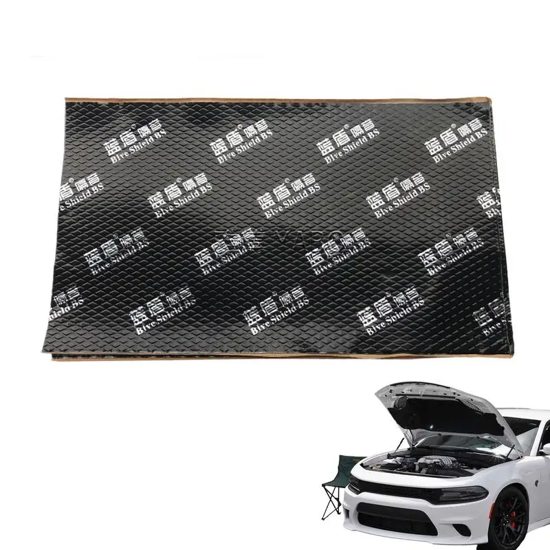 Car Sound Insulation Mat Hood Engine Sound Proofing Deadening SUV Truck Adhesive Sound Deadener automotive Noise Reduction mat