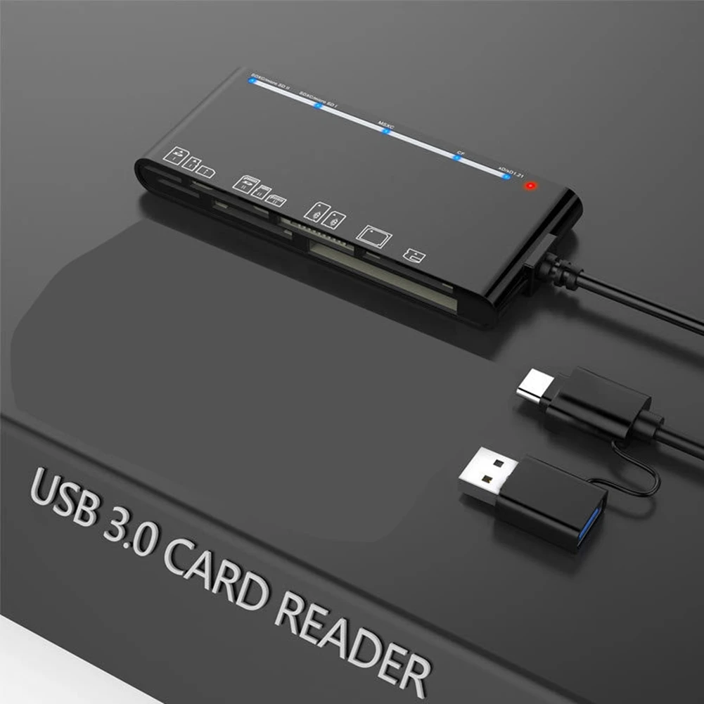 Laptop Accessories USB 3.0 Multi Functional Card Reader /XD/MS/SD/TF Card 7 in 1. USB Card Reader