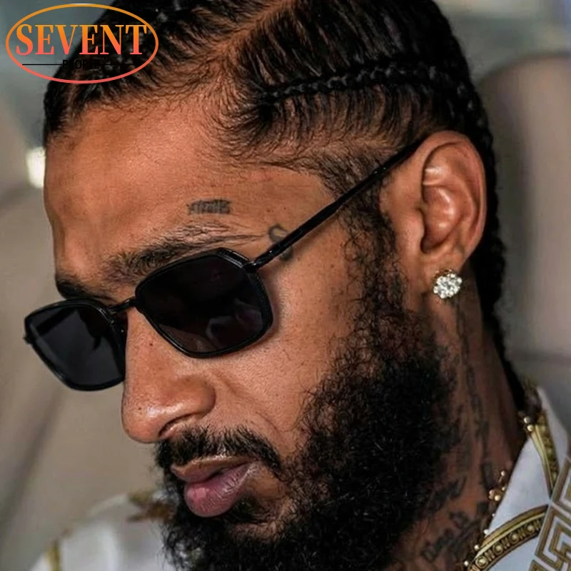 

Vintage Steampunk Polygon Sunglasses Men 2026 Luxury Brand Retro Small Rectangle Punk Sun Glasses for Male Driving Shades UV400