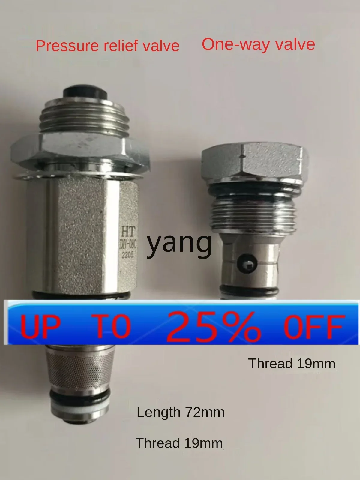 CX lift manual pressure relief valve down unloading oil return check valve