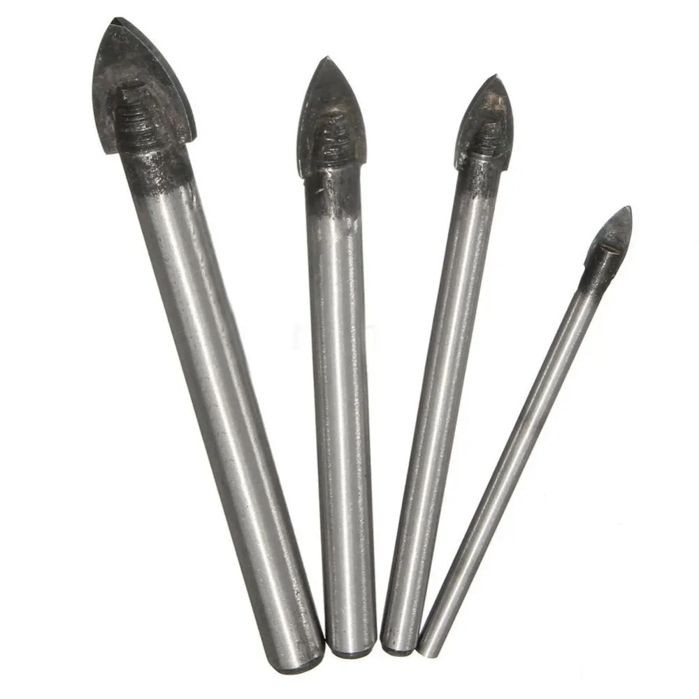 Binoax Glass Drill Bits Set for Marble Porcelain Spear Head Ceramic Tile Spade Drill Bit 3/4/5/6/8/10/12mm