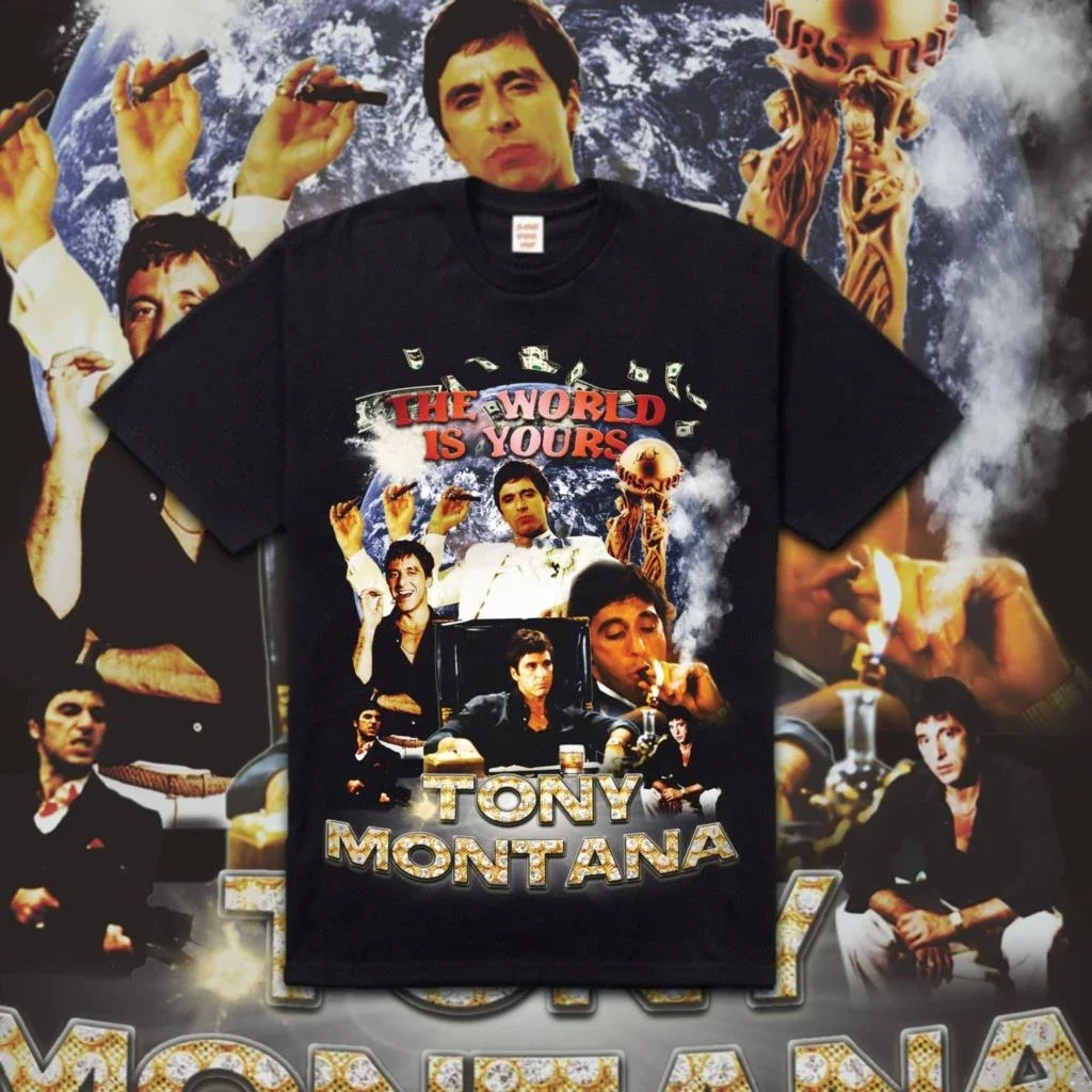 

Tony Montana Aka Scarface Bootleg Rapper Shirt