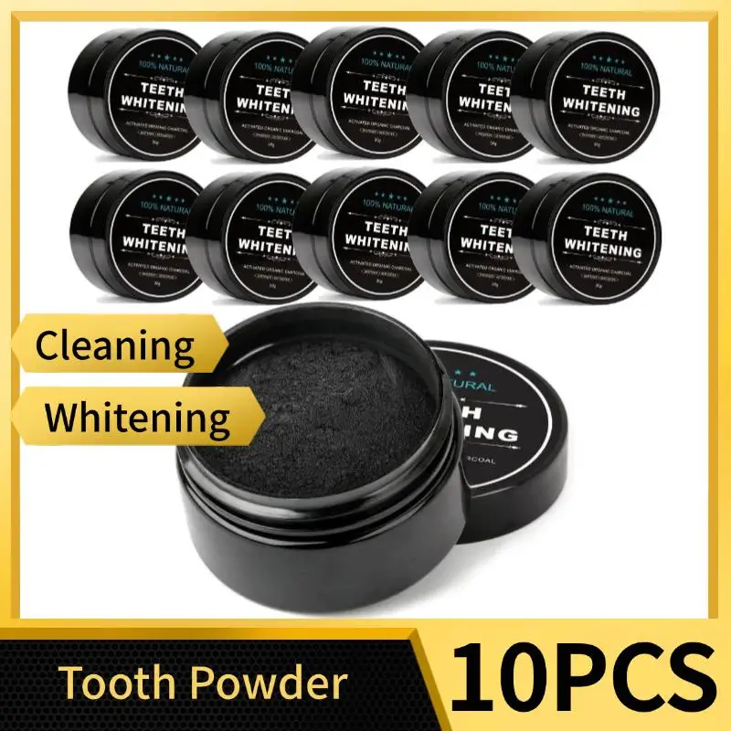 

10 шт. натуральный порошок для отбеливания зубов, натуральный порошок для отбеливания зубов, натуральный порошок для удаления зубов, чистка зубов