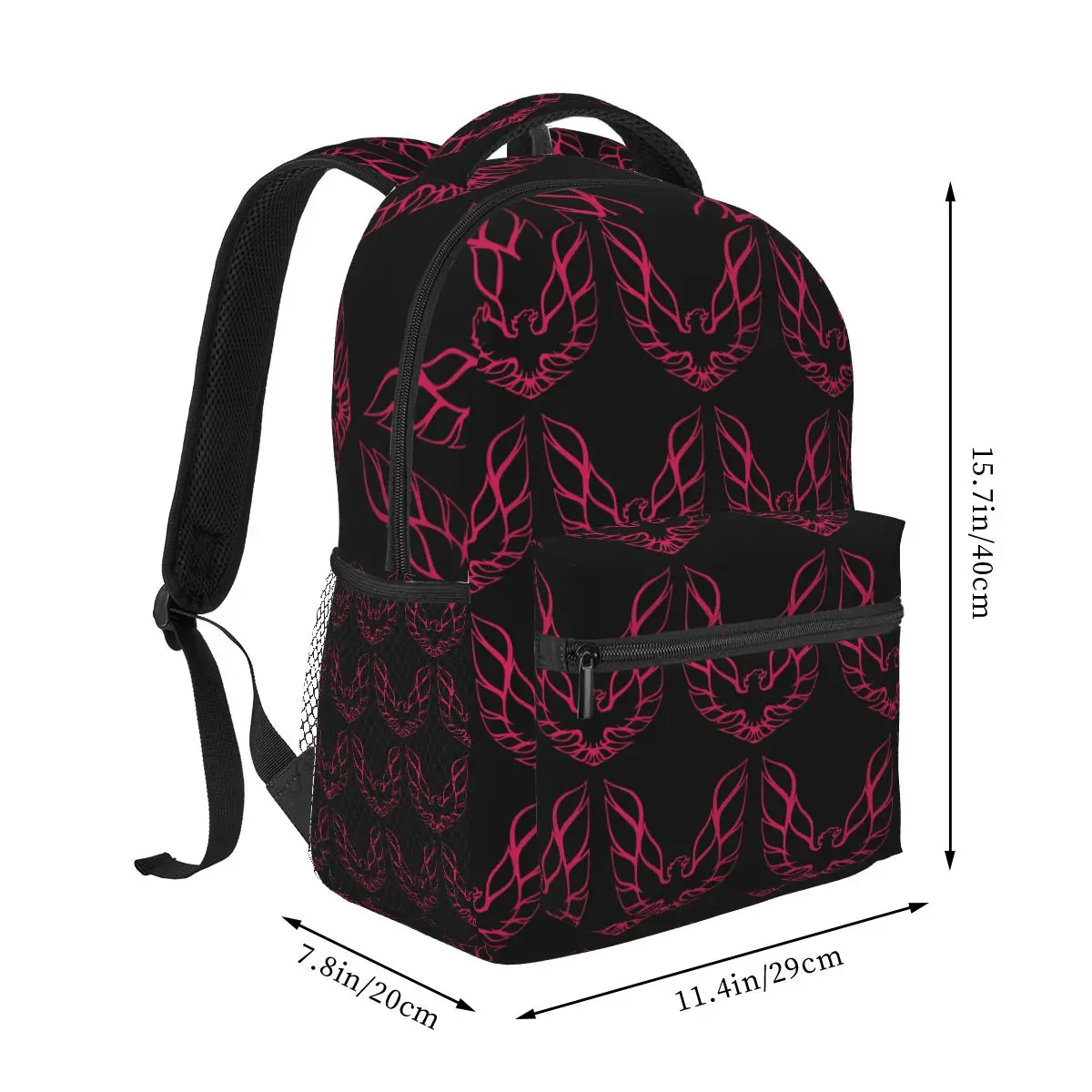Trans Am Firebird Bandit Golden Student Backpack School Bag Hiking Travel Daypack for Boys Girls Fashion Bookbag Shoulder Bags