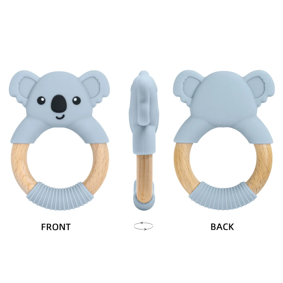 1PC Baby Silicone Teether Cartoon Koala Shape Teether BPA Free Silicone Children Goods Infant Sensory Chewing Toys Baby Stuff