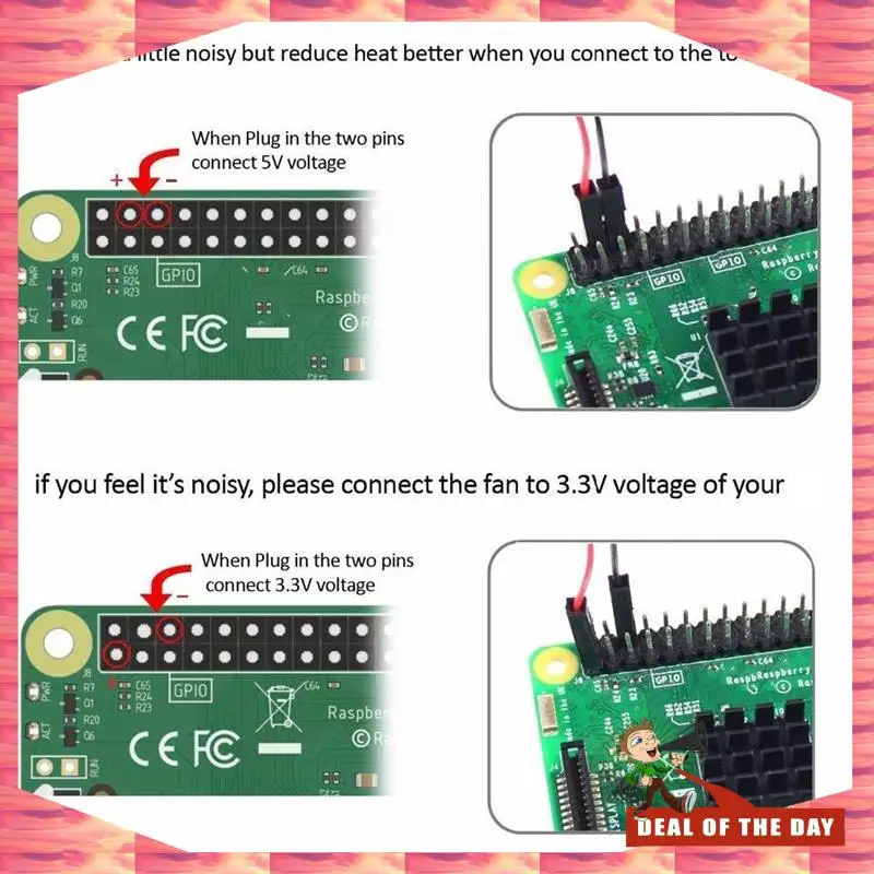 Entrega em 24 horas 2 ventiladores duplos com dissipador de calor Ultimate ventiladores de resfriamento duplos Cooler para Raspberry Pi 4B
