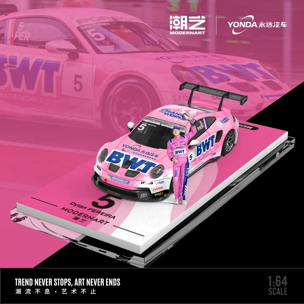 PreSale MA TM 1:64 992GT3 Cup Diecast Diorama Car Model Collection Miniature Toys Time Micro ModernArt