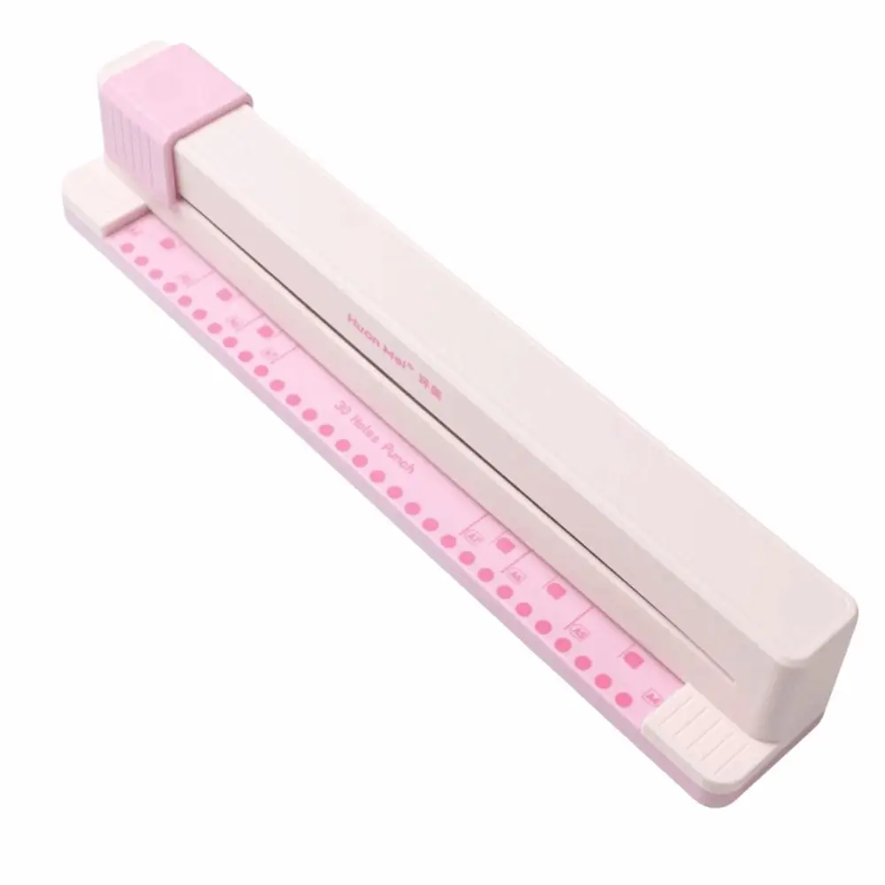 30 Hole Paper Punching Machine A4/B5/B6/B7 Universal Heart Punching A4 Hole Punch Lightweight Round Shape Manual Hole Punch