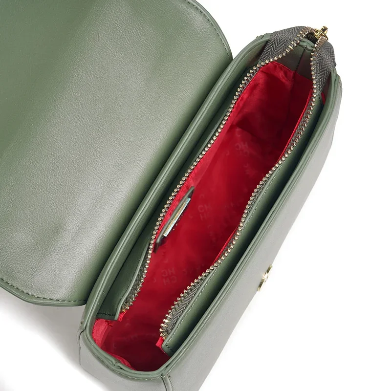 CH New PU+TPU Hand Bag 20x16x7cm Multi-Compartment Purse, 6 Colors Black Camel Cream Green Maroon Plum, Lightweight Tote