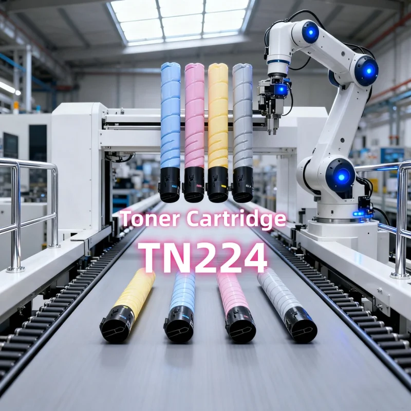 Derisa TN223 TN224 Toner Cartridge Compatible for Konica Minolta Bizhub C226 C256 C266 C7222 C7226 Toner Powder High Capacity