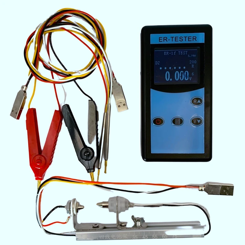 Hot Upgrade ER-1E Four-Line Lithium Battery Internal Resistance Tester Digital Electrical 18650 Dry Battery Tester