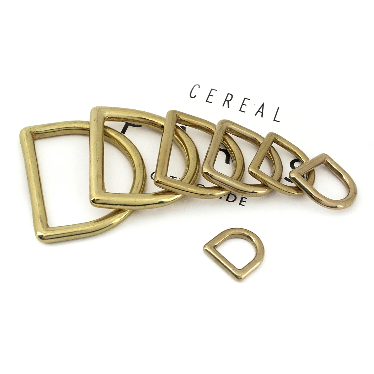 10pcs D Ring Solid Brass Rigging Saddle Pet Dog Collar Strap Webbing Harness Dee Ring Leather Craft Bag Luggage Hardware