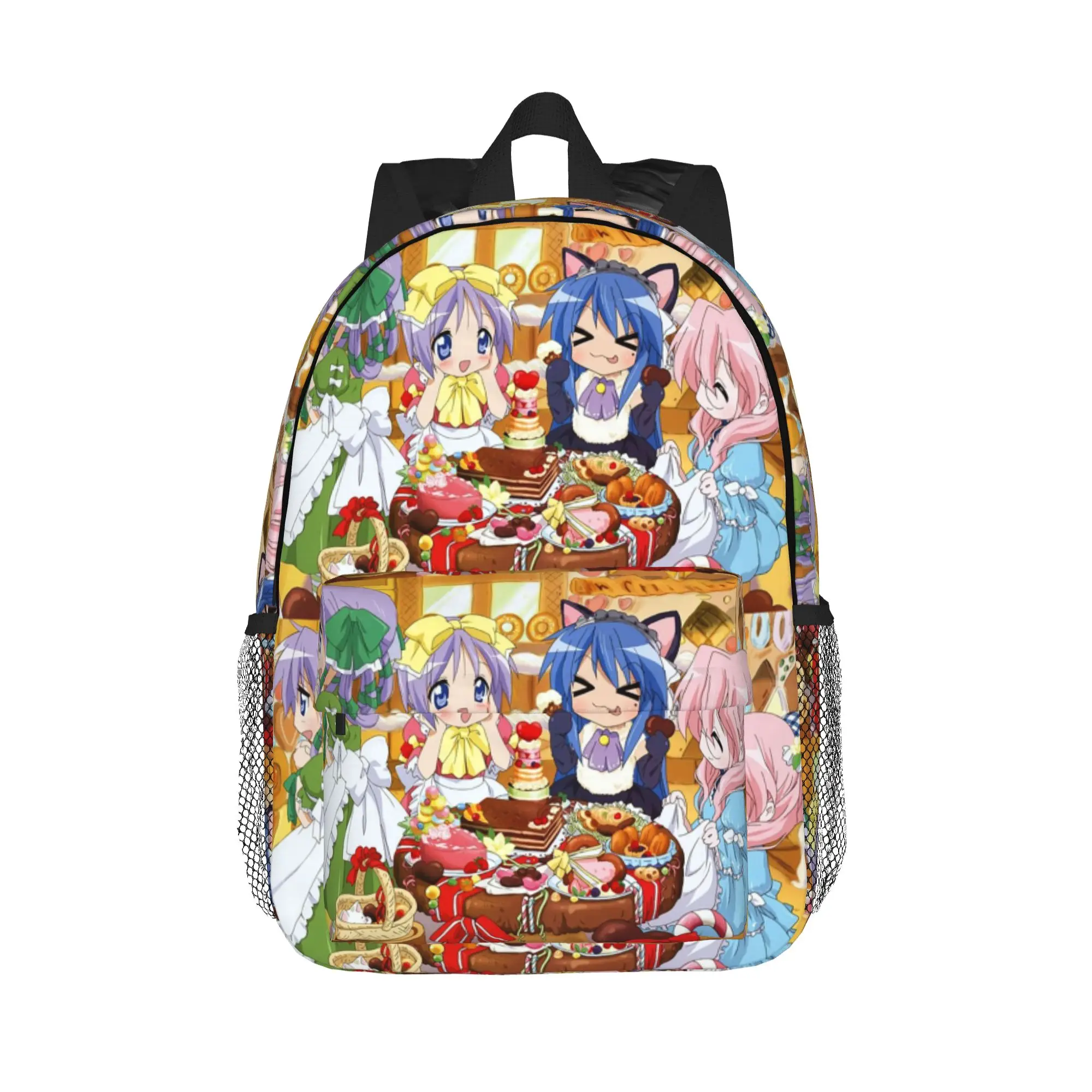 Lucky Star Anime Backpack Hot Sale Daypack Large Capacity Boys Girls BookBag Shoulder Bags for Men Women School Bag
