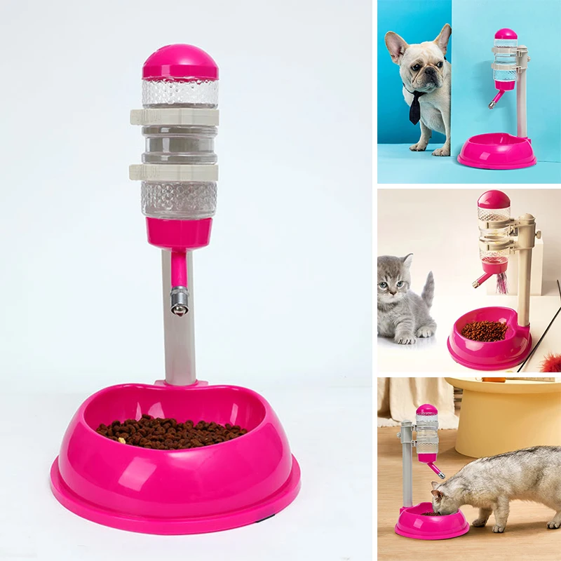 Fully Automatic Pet Water Dispenser Dog Bowl Water Bottle Universal Dog Water Dispenser Feeder Adjustable Bowl Puppy Pet Product