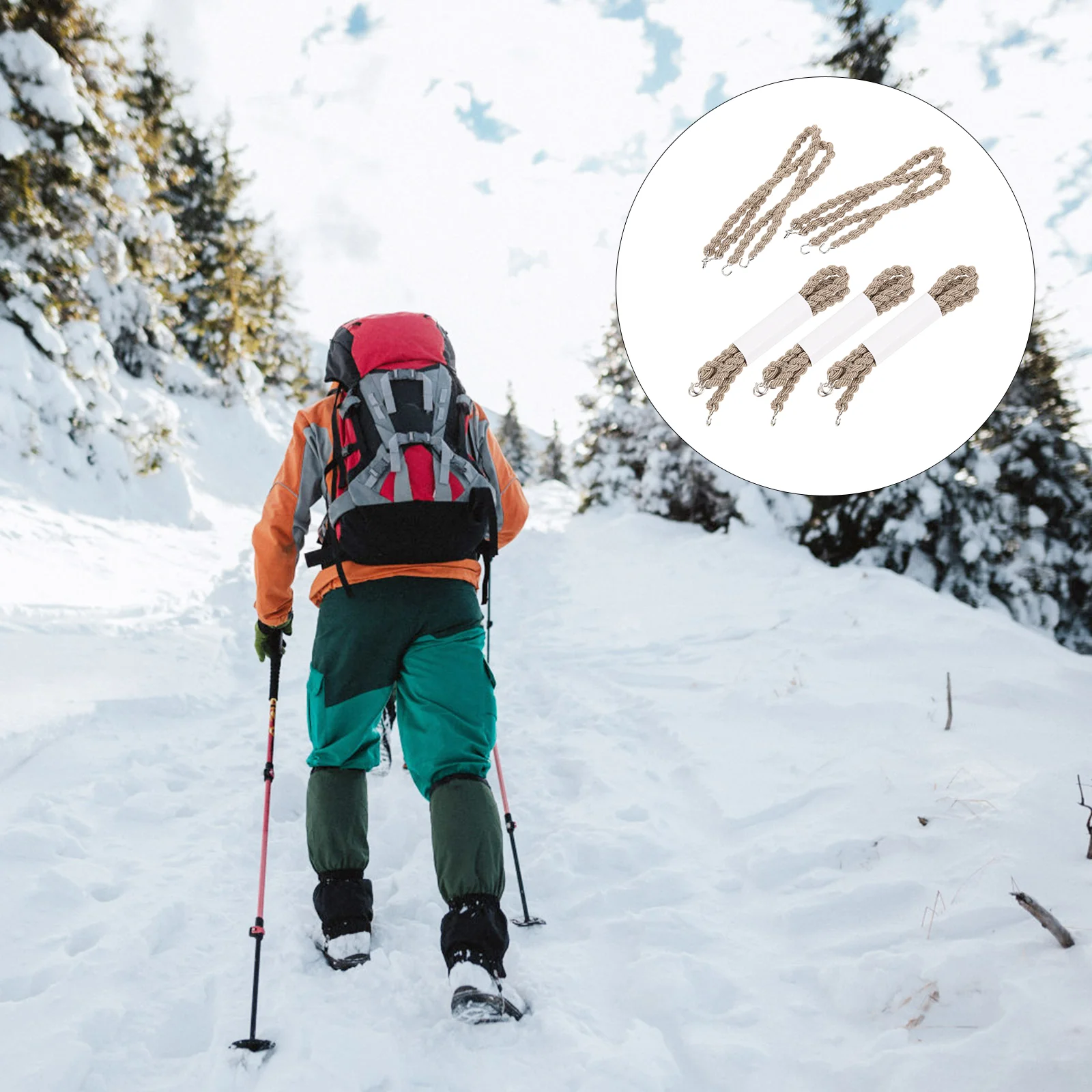 10 Pcs Pant Leg Leggings Elastic Hiking Cords Tent Rope Polyester Boot Ropes