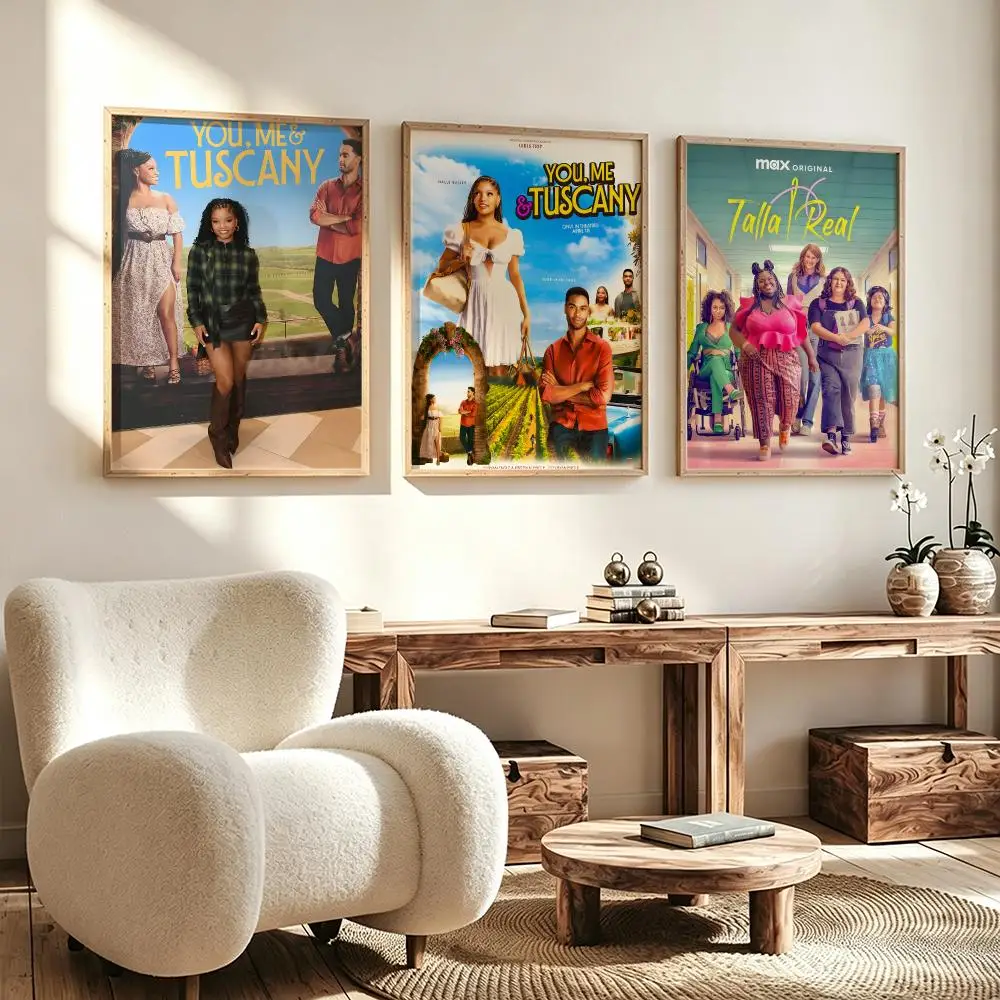 movie You,Me & Tuscany Poster Poster HD Waterproof Self Adhesive Wall Art Print Decor for Bedroom Living Room Gift