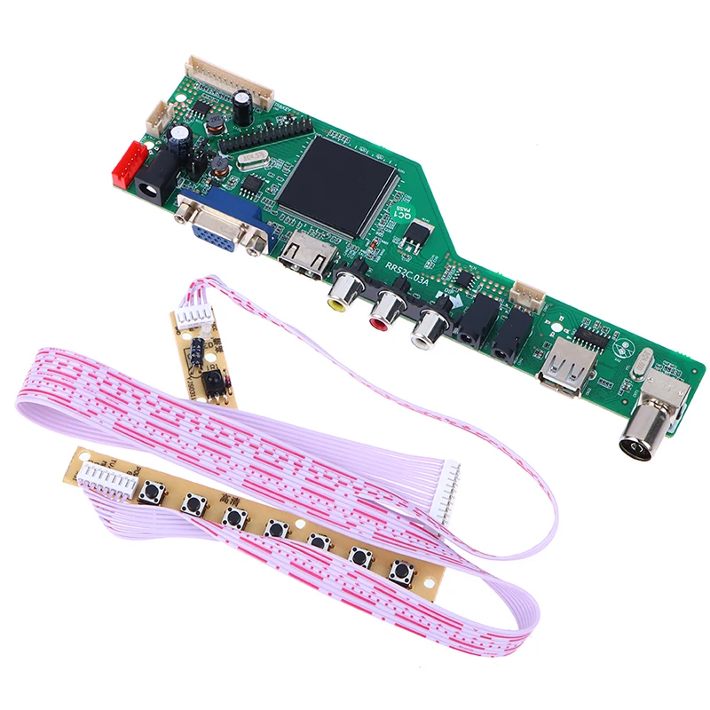 LCD TV Drive Board RR52C.03A TV Controller Driver Board Digital Signal DVB-T2 DVB-T LCD TV Motherboard Universal Scaler Kit