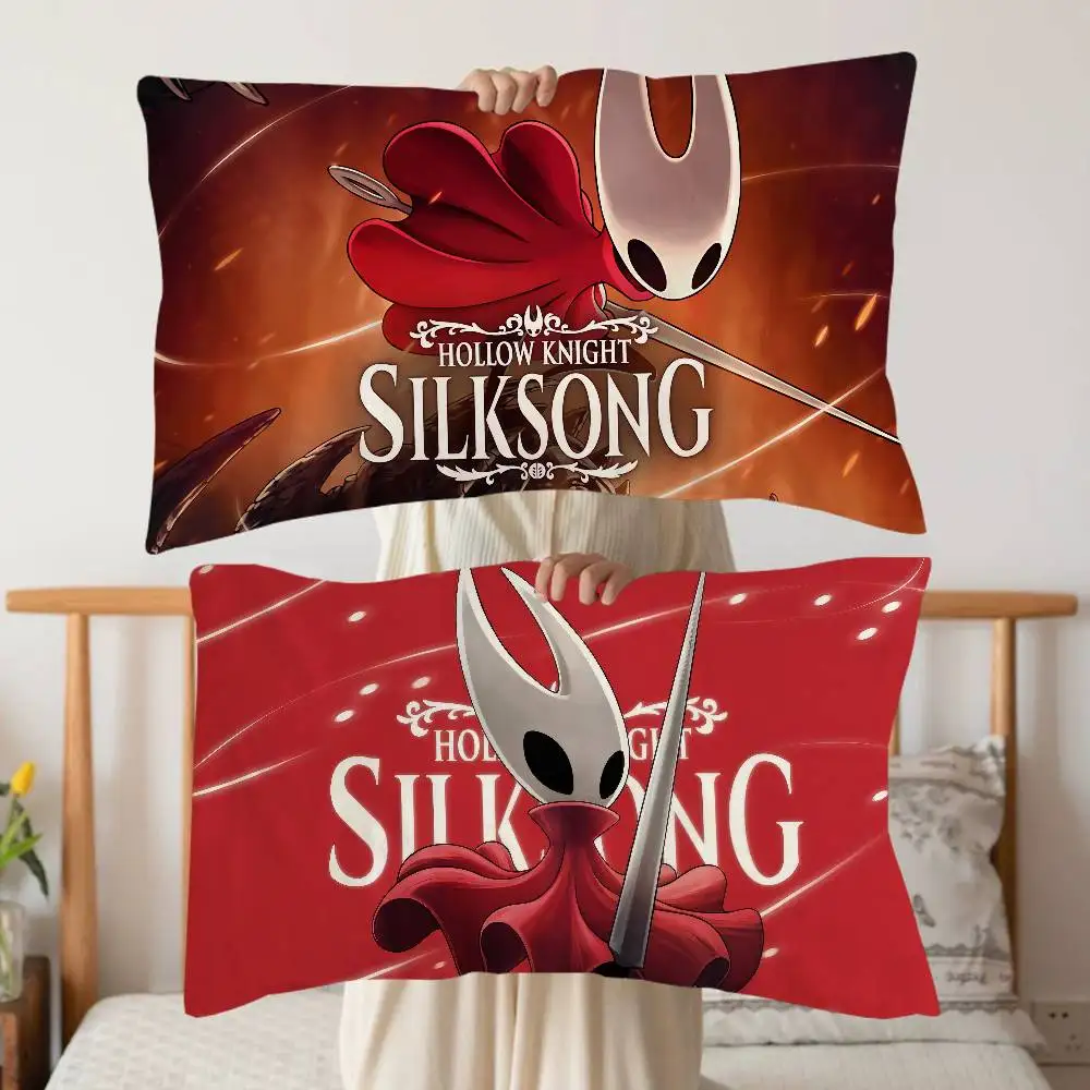 

Popular Game H-Hollow K-Knight S-Silksong Premium Quick-Dry Pillow Towel Durable Polyester Fabric For Adults Pillowcase