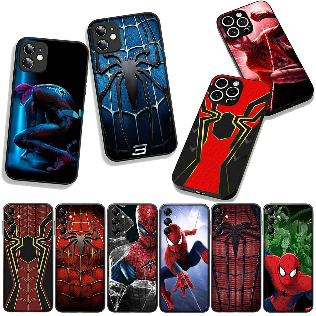 Чехол для телефона Xiaomi Redmi Note 11 9 8 7 10 Pro A4 7A 9A 9T 10A 10C 9C NFC 14C Чехол Человек-паук Человек-паук Marvel