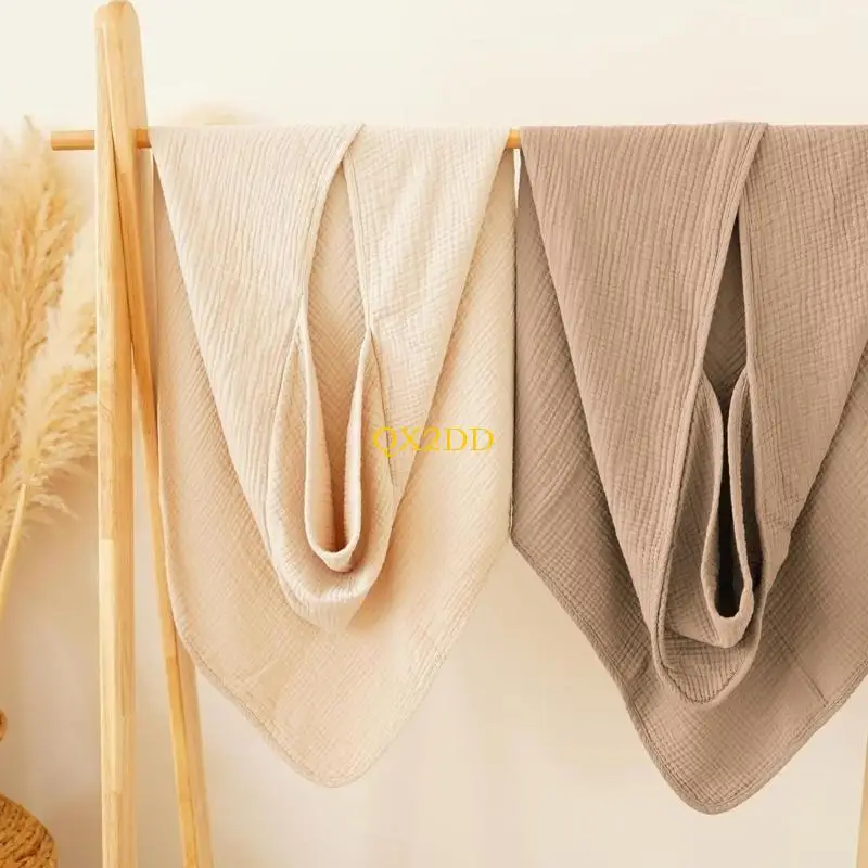 QX2D toalla bebé con capucha gasa de algodón súper suave absorbente