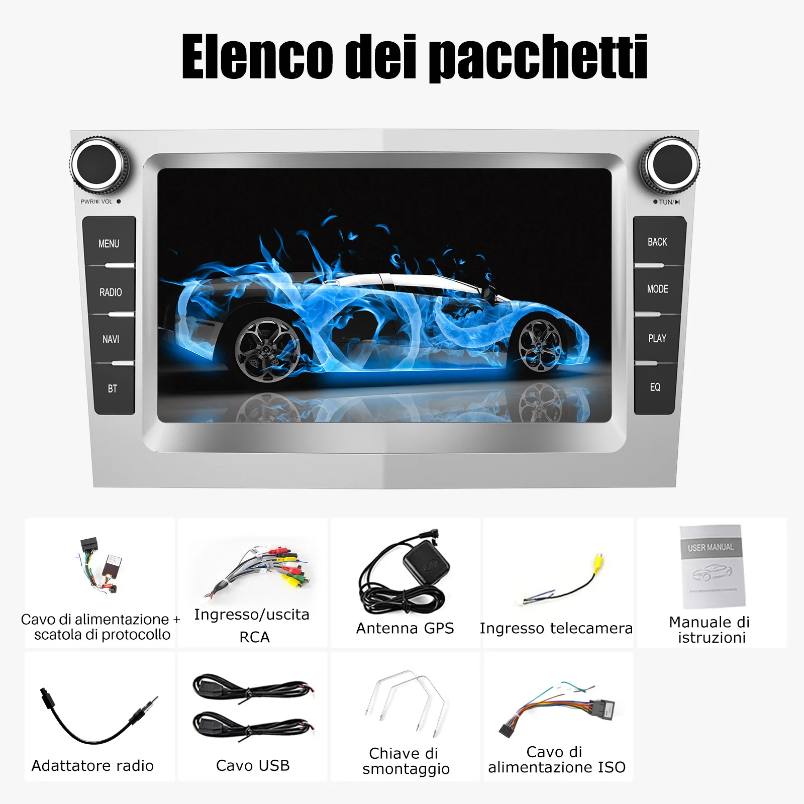 ESSGOO 2 Din 7 inch Android 15 Autoradio CarPlay Voor Opel Astra H G J Zafira B Corsa C D Antara Vectra Vivaro GPS Autoradio ﻿