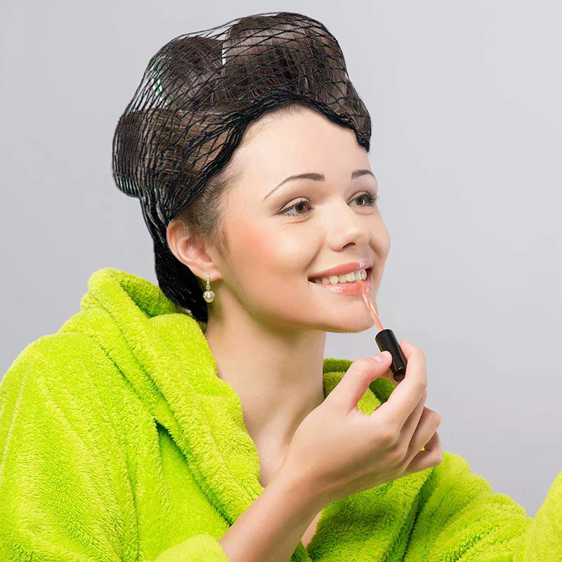 Durable Cotton Hair Net Good Breathability Effective Women Triangular Mesh Hair Net Universal Sleep Hairnet For Lady