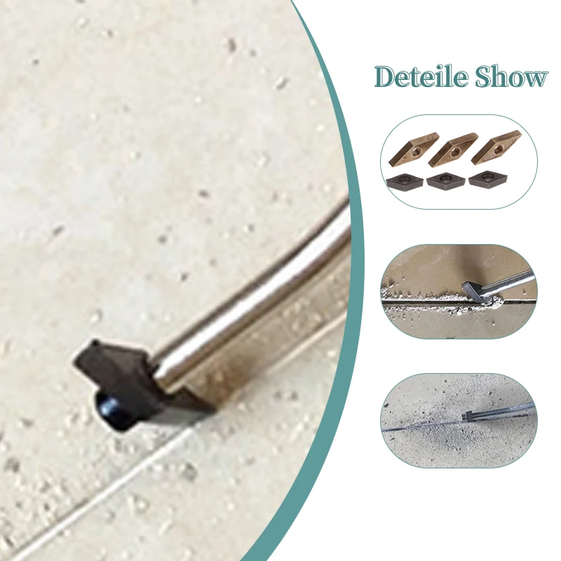 3Pcs Caulking Grout Removal Tools Seam Construction Accessories Rhombic Cement Joint Opening Cone