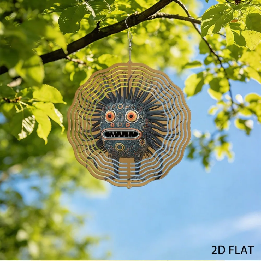 

Cartoon Iron Wind Chimes for Garden Outdoor Folk Art Decor