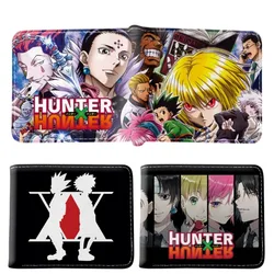 Hunter X Hunter Wallets for Men Anime Figure Killua Zoldyck Gon Freecss Cosplay PU Purse Fashion Short Wallets Kids Coin Purse