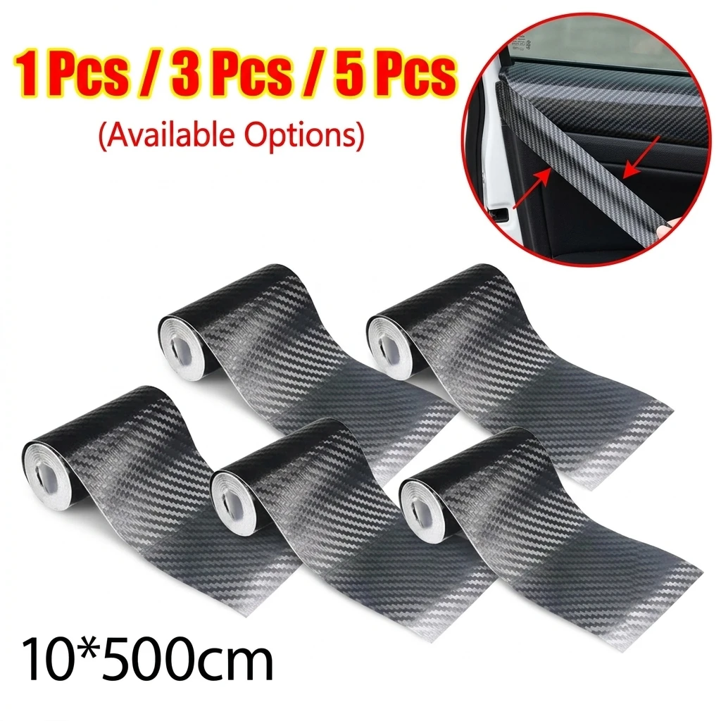 Carbon Fiber Tape Stickers on Car Automotive Cloth Tape Waterproof Decorative Masking Adhesive Adhesives Sealers Hardware Home