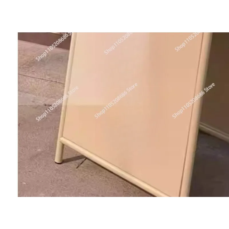 Small signboard coffee shop; outdoor cast iron painted advertisement sign vertical door display stand