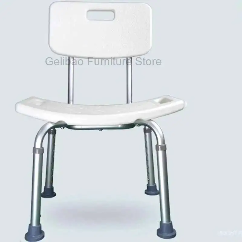 Old Man Waterproof Bathroom Chair Vanity Plastic Metal Nordic Ergonomic Chair Space Saving Cute Taburete Ducha Furniture Home