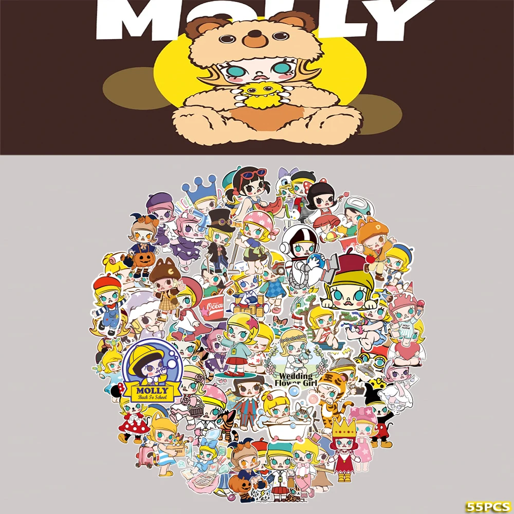 

500Pcs Retro Anime Waterproof Thickened Vinyl Stickers Anti-Drop Easy-Tear Decals Guitar Electronic Products Indoor Outdoor Use