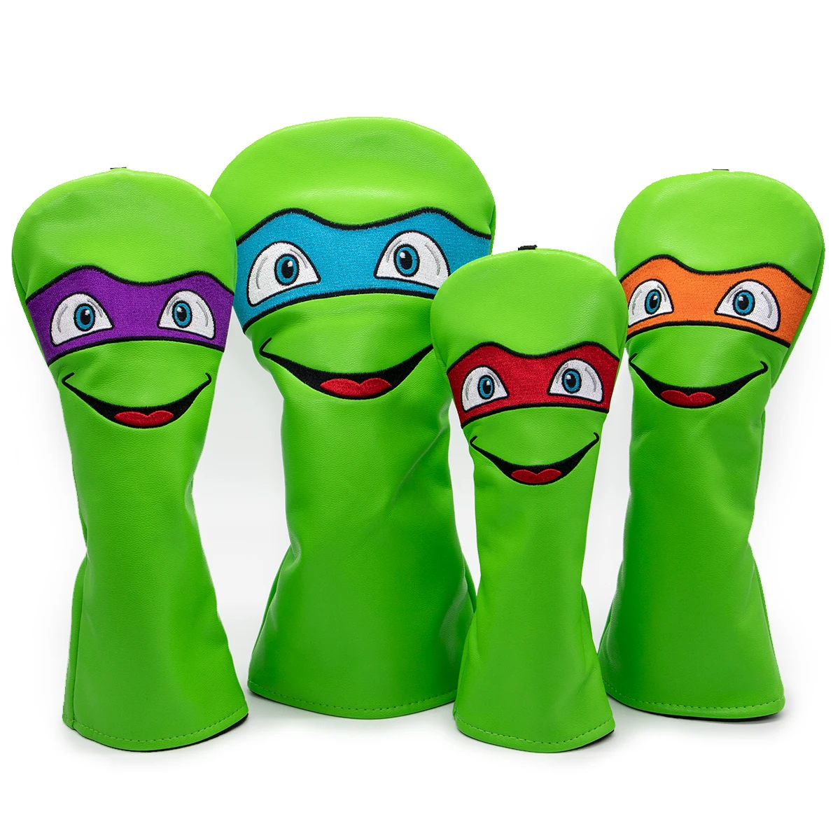 أغطية جديدة لرؤوس مضارب الجولف بتصميم السلاحف النينجا، أغطية للعصي الخشبية رقم  ورقم 35، أغطية مختلطة للعصي الخشبية بتصميم س...