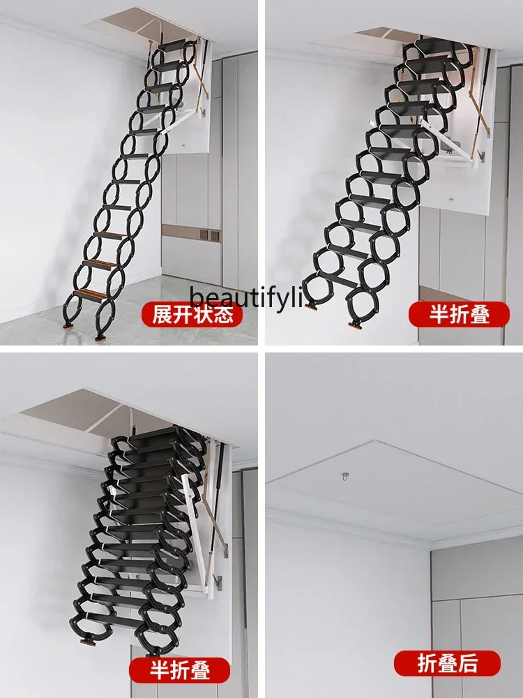 Household Retractable Staircase Electric Invisible Elevator Villa Apartment Multi-Functional Telescopic Ladder