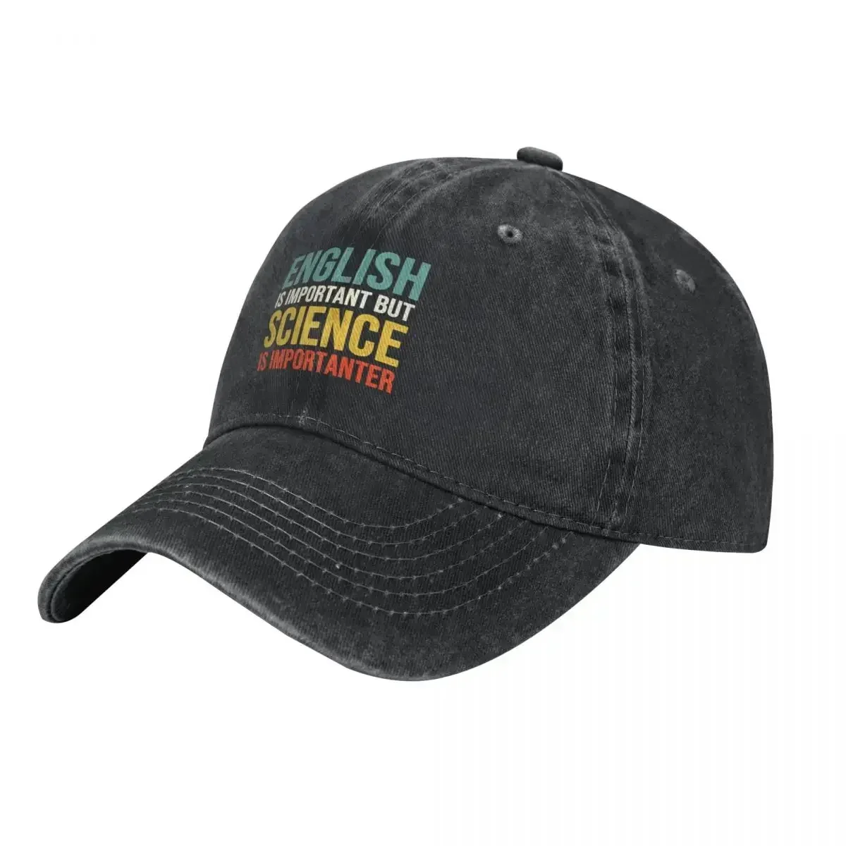 English is important but Science is importanter Baseball Cap Fashion Beach Cosplay golf hat genuine |-F-| Baseball Men Women's