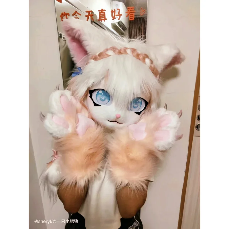 

Fursuit Kigurumi Headsets Furry Cosplay Costumes Comiket Furries Rubbit Doll Cat Comiket Furries Doll costumes Animal