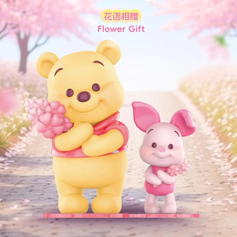 

Miniso Сакура серии весенний секретный язык слепая коробка Винни медведь стежка кукла настольное украшение милая игрушка украшение подарок ребенку
