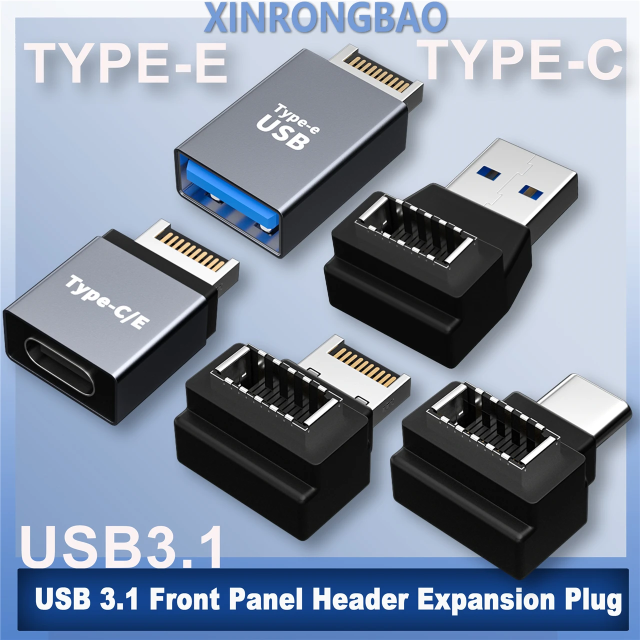 USB 3.1 Front Panel Header USB type e to type c female male Cable adapter 90 degree usb c to usb e to usb 3.0 A female connector