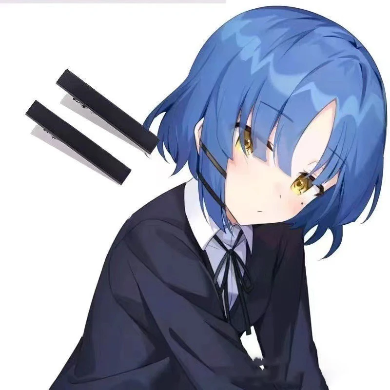 Anime bochi a rock estudante papel chapelaria festa mulher headwear franja reta estudante cabeça peruca yamada ryo personagem peruca capa