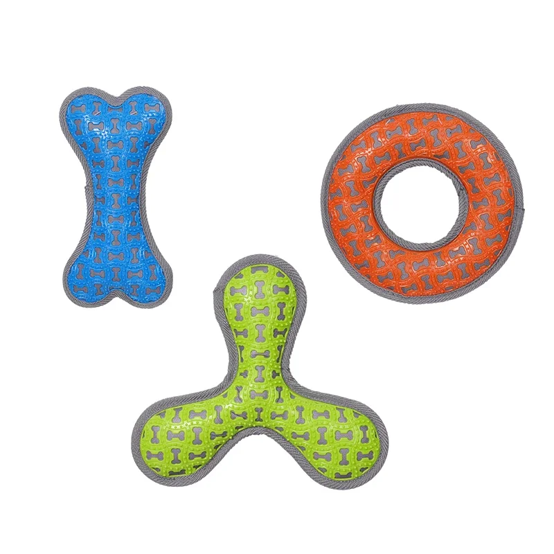 

Manufacturer Wholesale Bite-resistence Chew Oxford Squeak Dog Tpr Pp Cotton Toys