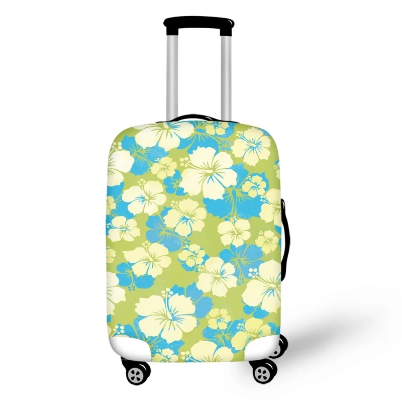 Fashion Frangipani Pattern Polynesia Luggage Cover Elastic Baggage Covers Zipper Suitable for 18'' To 32'' Inch Trolley Case