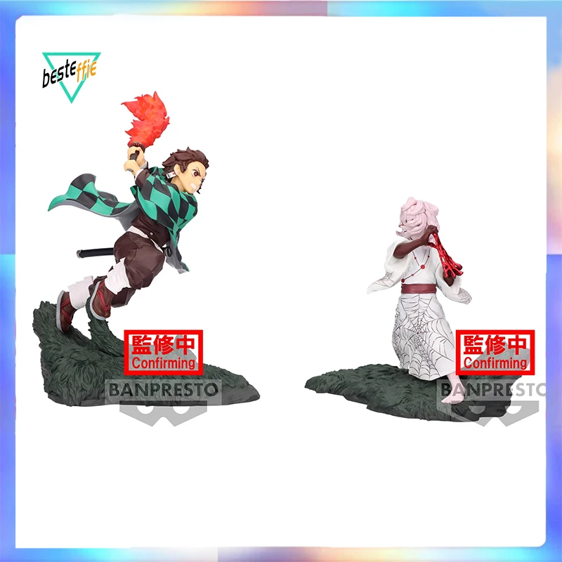 

Original Demon Slayer Anime Figure 9cm Kamado Tanjirou Rui Fight Action Figures Model Collection Room Ornament Toys Gift For Boy