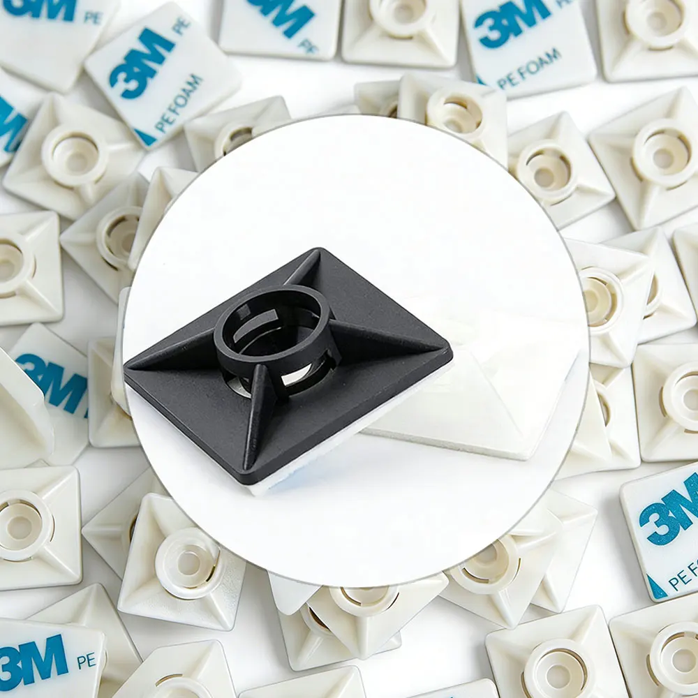 Organisateur de câbles en nylon robuste, support de câbles pour souris, écouteurs, gestion des câbles de bureau, attaches zippées, accessoire de fixation de câbles