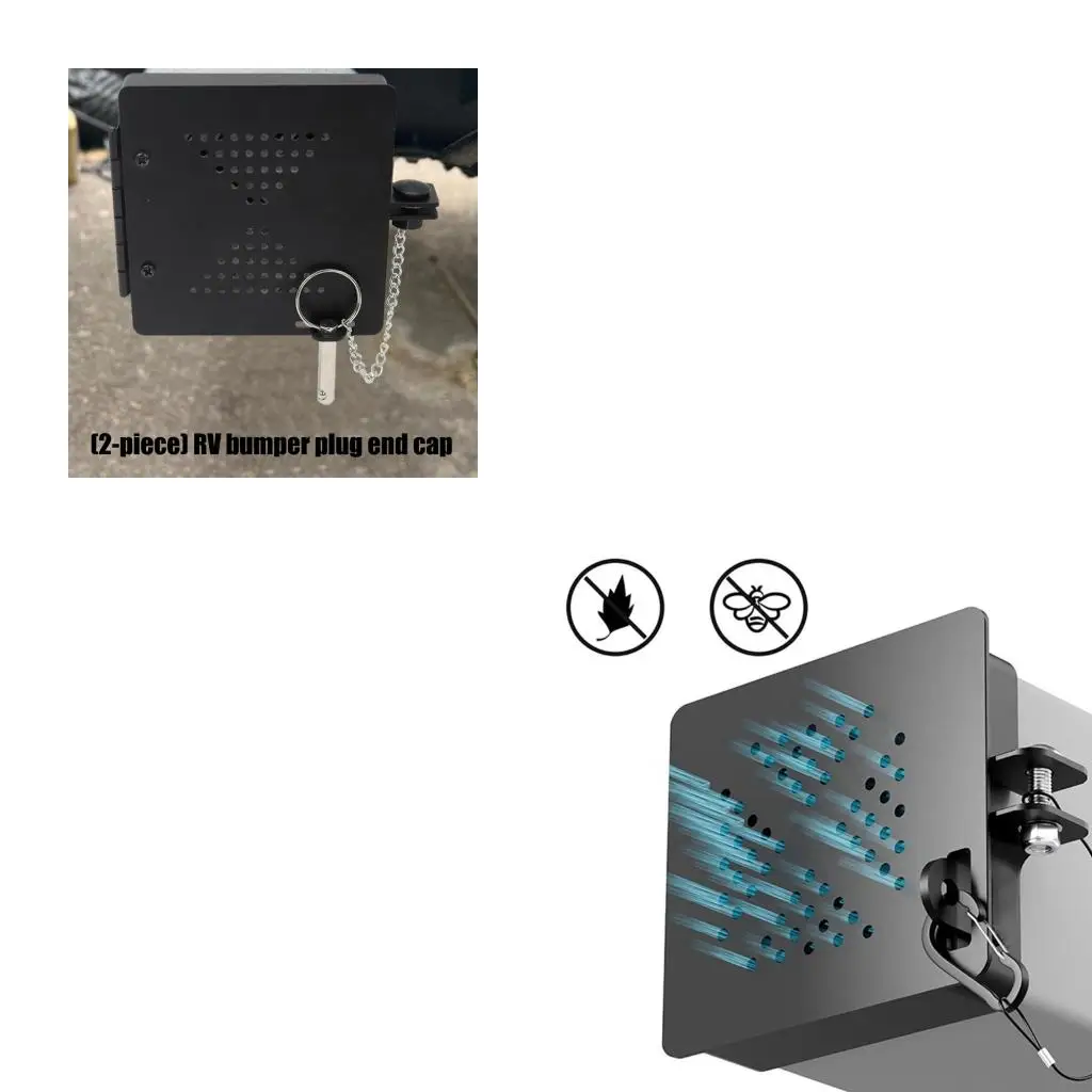 

Double Pack Trailer Bumper Covers With Perforated Structure To Minimize Moisture And Odor Build Up