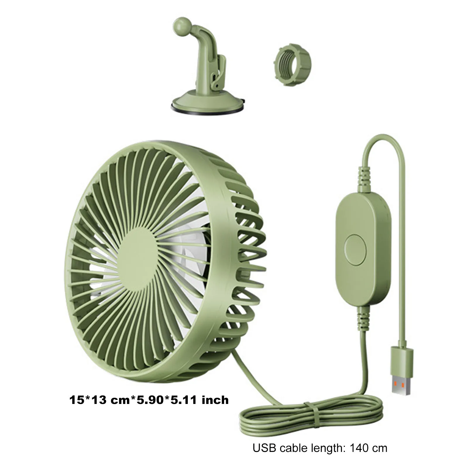 12V/24V Mini Portable Desktop Table Fans 3 Speeds Control Car Dashboard Electric Fan Quiet Operation Multi-Angle Adjustable view 4